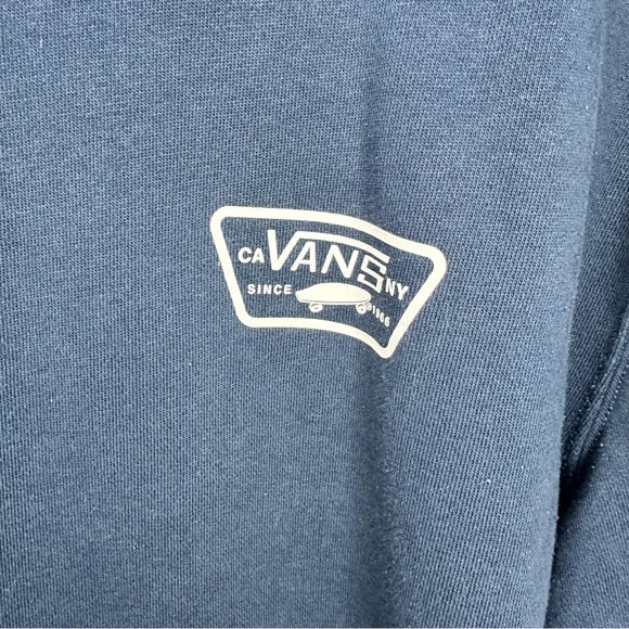 Vans Men's Deep Blue Navy logo Hoodie - Picture 3 of 8
